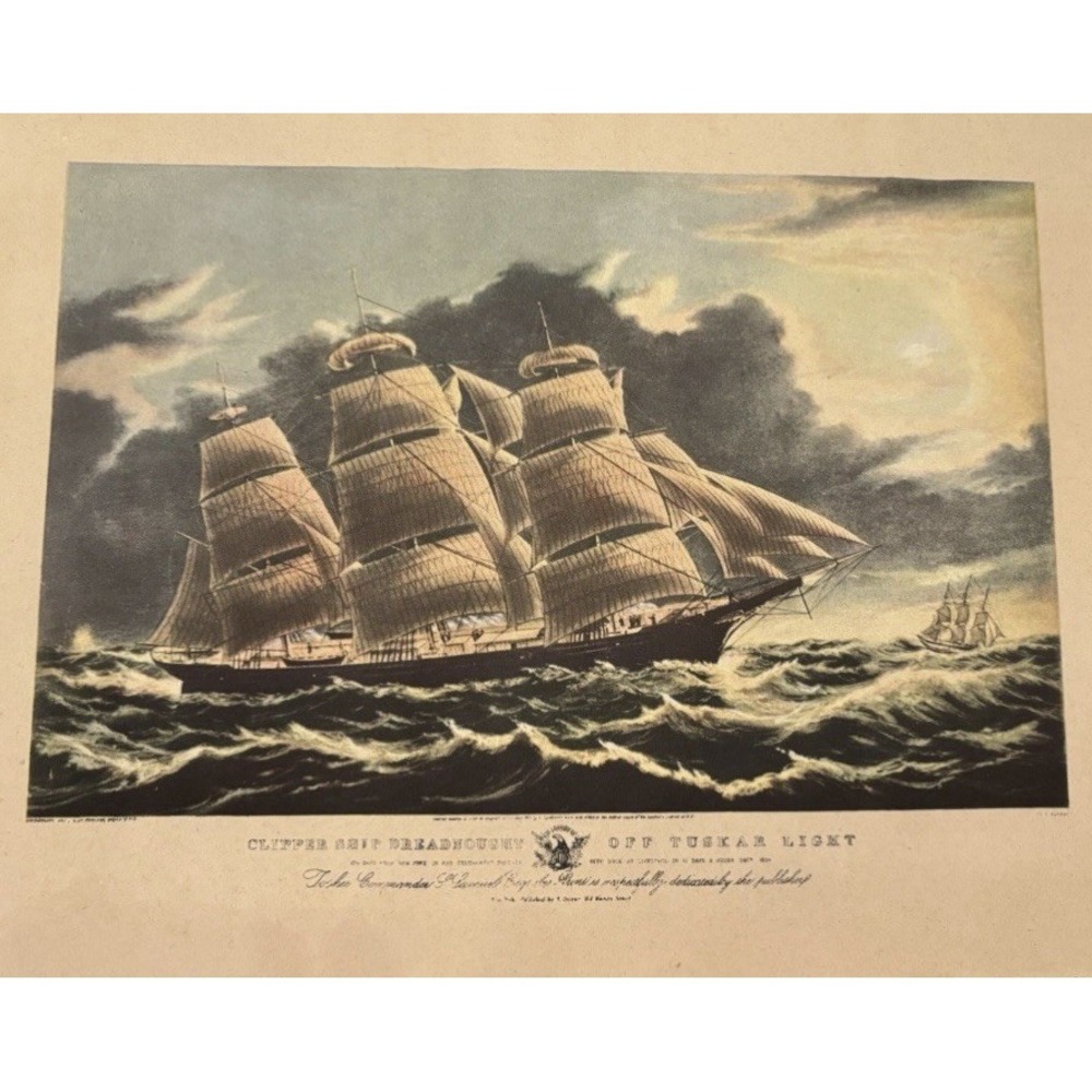 Currier and Ives lithographs‎ Lot Varying Size Large Prints Around 8x10"